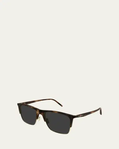Saint Laurent Men's SL 768M Acetate Rectangle Sunglasses | Thumbnail 3