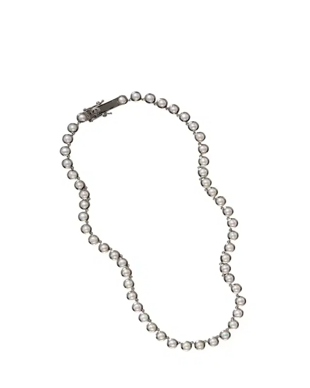 Riviere Dot Freshwater Pearl Necklace, 16"L