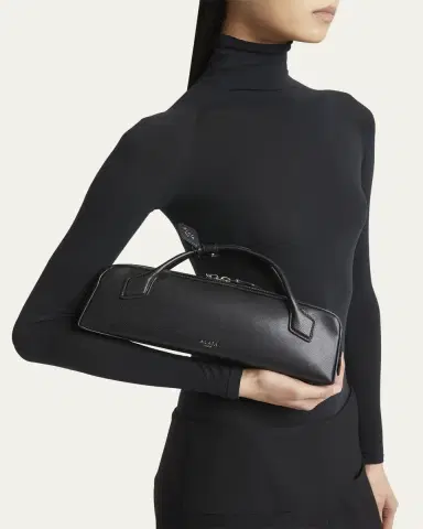Alaïa Le Teckel Top-Handle Bag in Grained Leather | Thumbnail 2 Alaïa Le Teckel Top-Handle Bag in Grained Leather | Thumbnail 2