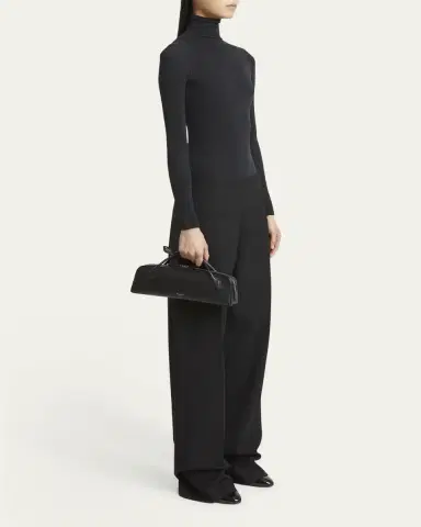 Alaïa Le Teckel Top-Handle Bag in Grained Leather | Thumbnail 5 Alaïa Le Teckel Top-Handle Bag in Grained Leather | Thumbnail 5