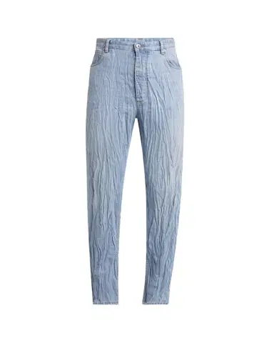 Bottega Veneta Men's Crinkled Straight-Leg Jeans | Thumbnail 1