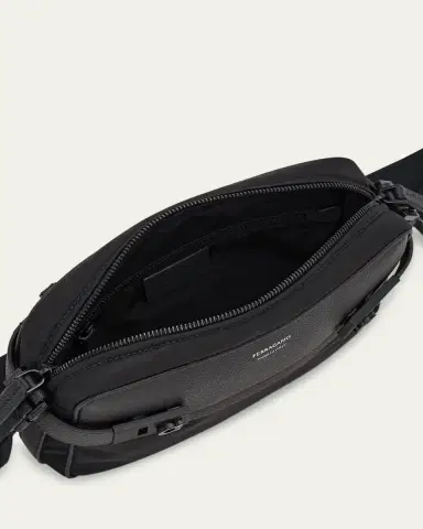 Ferragamo Men's Twins Nylon and Leather Shoulder Bag | Thumbnail 2 Ferragamo Men's Twins Nylon and Leather Shoulder Bag | Thumbnail 2