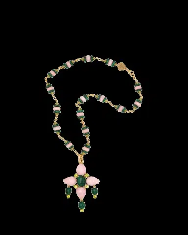 Grazia And Marica Vozza 18K Yellow Gold Chain and Flower Charm Necklace, 20"L | Thumbnail 2