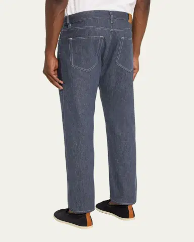 Loro Piana Men's Quarona Soft Denim Pants | Thumbnail 3 Loro Piana Men's Quarona Soft Denim Pants | Thumbnail 3