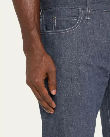 Loro Piana Men's Quarona Soft Denim Pants | Thumbnail 8 Loro Piana Men's Quarona Soft Denim Pants | Thumbnail 8