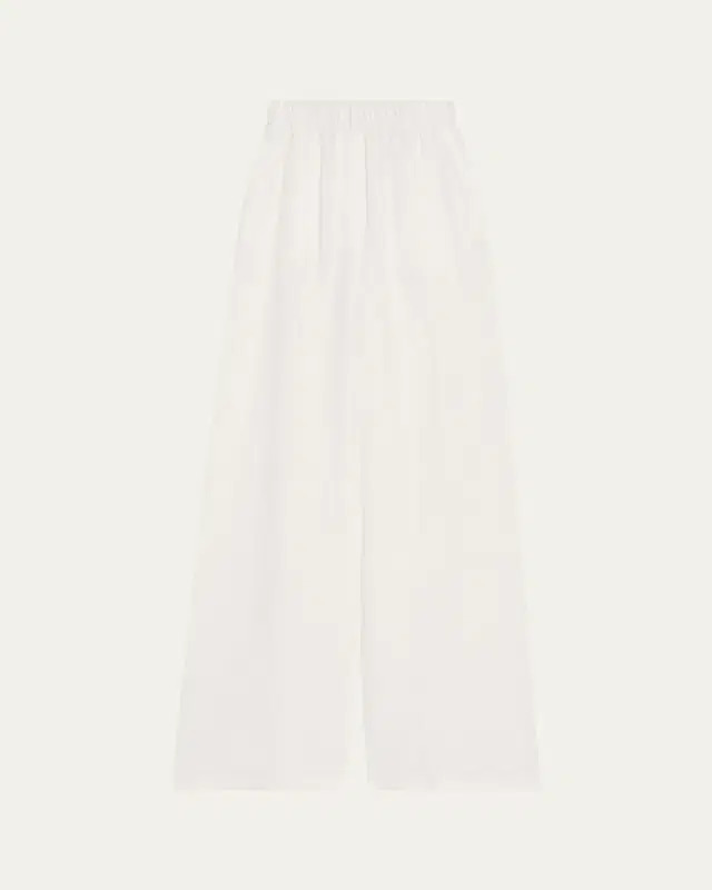 Valerio Linen Straight-Leg Sunny Trousers Valerio Linen Straight-Leg Sunny Trousers