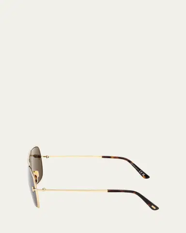 Tom Ford Stavros Aviator Metal Sunglasses | Thumbnail 3