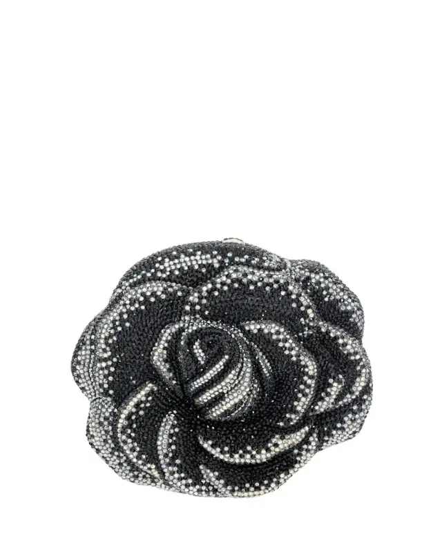 Judith Leiber Couture Black Magic Crystal Minaudiere