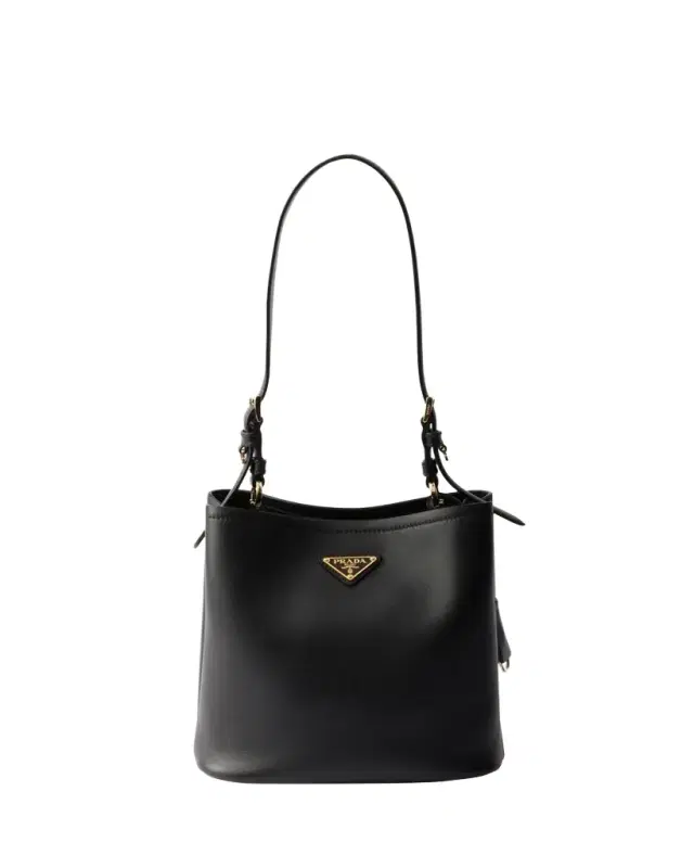 Medium Bucket Leather Shoulder Bag
