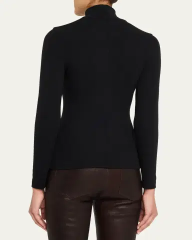 Frame Ribbed Turtleneck Top | Thumbnail 3
