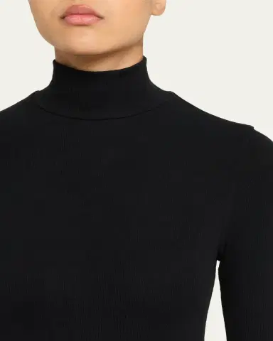 Frame Ribbed Turtleneck Top | Thumbnail 5