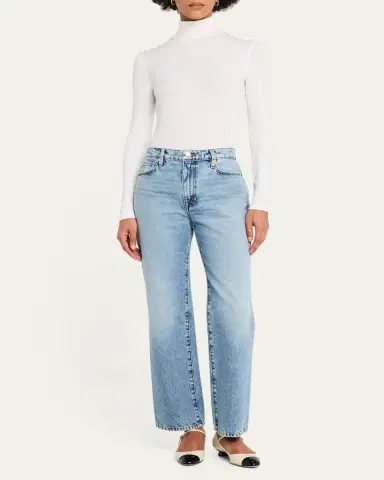 Frame Ribbed Turtleneck Top | Thumbnail 6