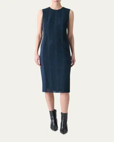 Akris Techno Degrade Striped Sleeveless Dress | Thumbnail 2 Akris Techno Degrade Striped Sleeveless Dress | Thumbnail 2