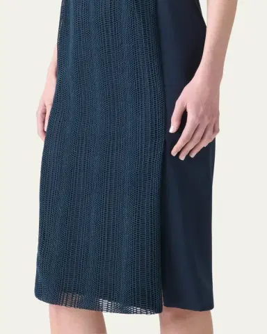 Akris Techno Degrade Striped Sleeveless Dress | Thumbnail 5 Akris Techno Degrade Striped Sleeveless Dress | Thumbnail 5