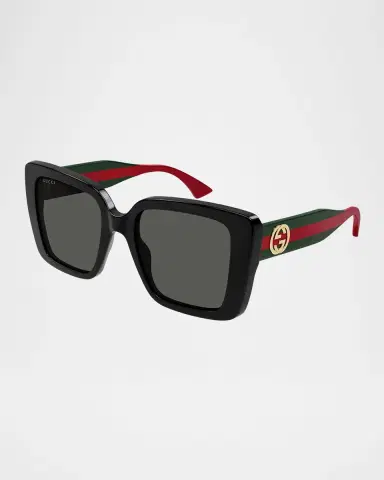 Gucci Recycled Acetate Rectangle Sunglasses | Thumbnail 2
