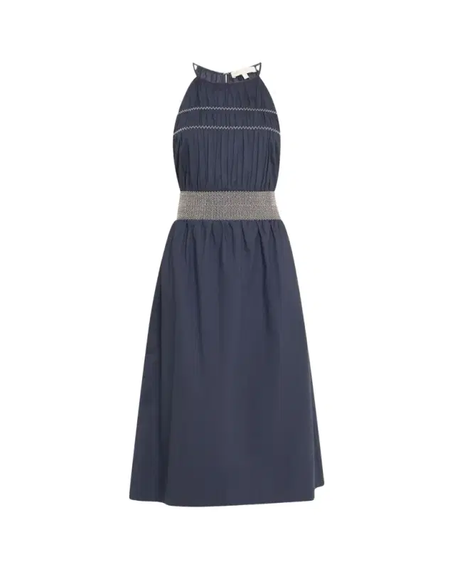 Ramy Brook Melanie High-Neck Midi Dress
