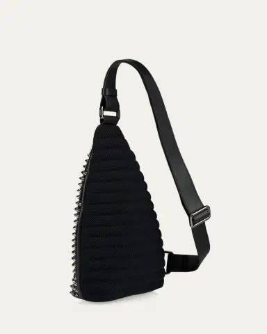 Christian Louboutin Men's Funky Leather Empire Spikes Sling Bag | Thumbnail 5 Christian Louboutin Men's Funky Leather Empire Spikes Sling Bag | Thumbnail 5