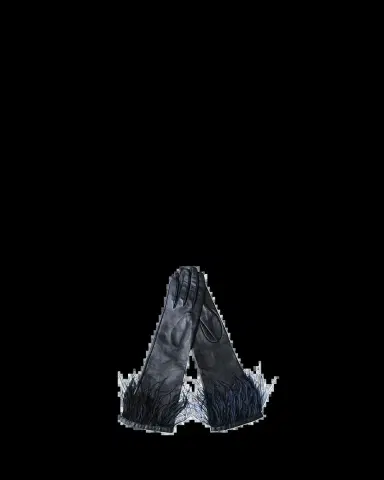 Paula Rowan Simone Feather-Trim Leather Gloves | Thumbnail 2