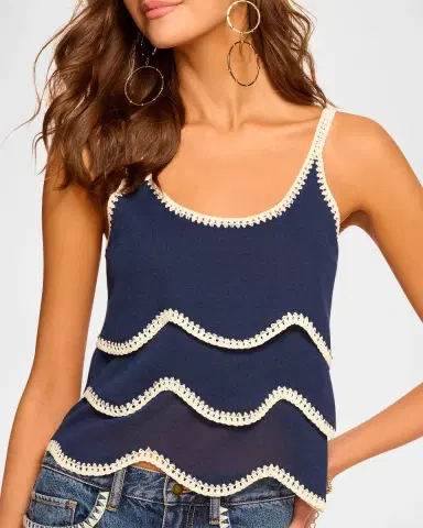Ramy Brook Ariel Embroidered Sleeveless Top | Thumbnail 4