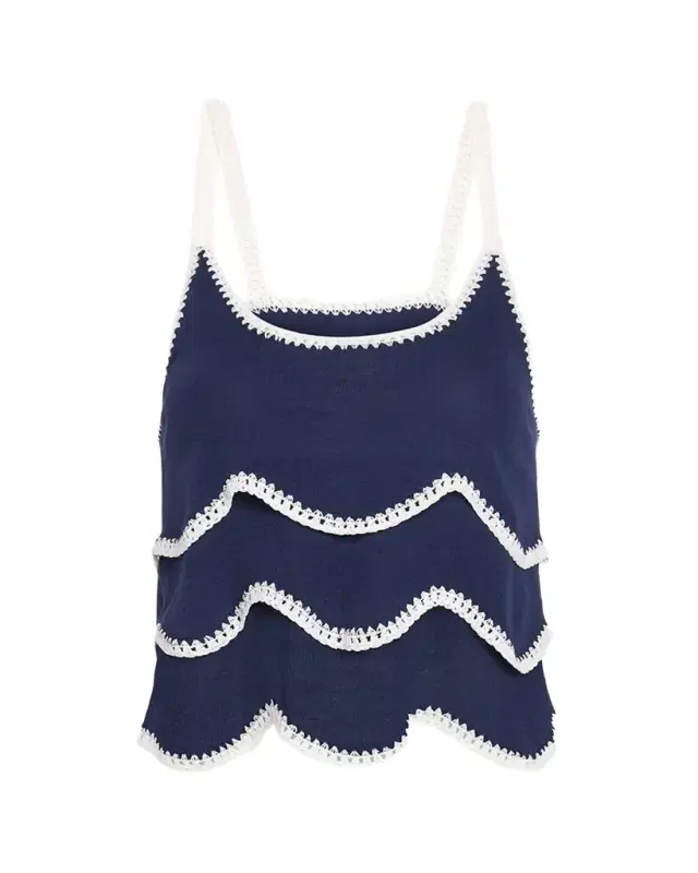 Ramy Brook Ariel Embroidered Sleeveless Top