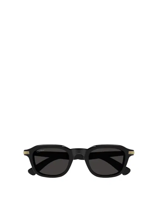 Cartier Men's CT0536S Acetate Rectangle Sunglasses