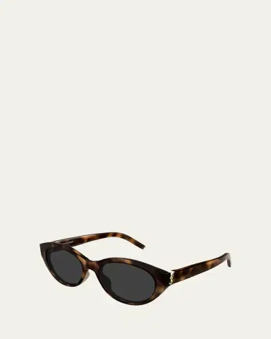 Saint Laurent Recycled Acetate Round Sunglasses | Thumbnail 5