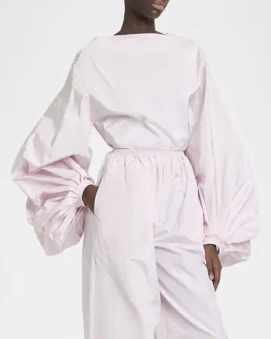 Alaïa Puff-Sleeve Backless Bodysuit | Thumbnail 3