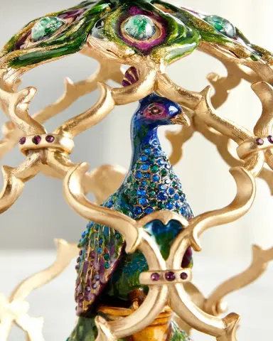 Jay Strongwater Decorative Peacock Egg | Thumbnail 2