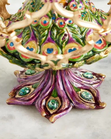 Jay Strongwater Decorative Peacock Egg | Thumbnail 4