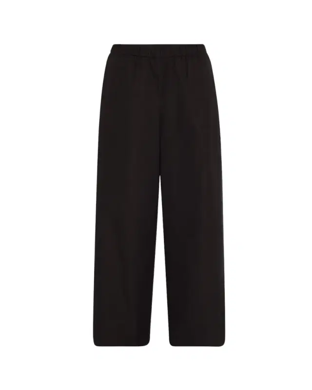 Lafayette 148 New York Riverside Wide-Leg Organic Cotton Poplin Pants