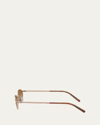 Brunello Cucinelli BC2006ST Oval Titanium Sunglasses | Thumbnail 3 Brunello Cucinelli BC2006ST Oval Titanium Sunglasses | Thumbnail 3