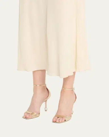Roger Vivier Marlene Leather Crystal-Heel Sandals | Thumbnail 7 Roger Vivier Marlene Leather Crystal-Heel Sandals | Thumbnail 7