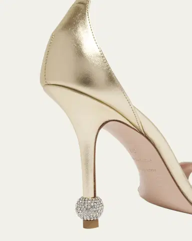Roger Vivier Marlene Leather Crystal-Heel Sandals | Thumbnail 10 Roger Vivier Marlene Leather Crystal-Heel Sandals | Thumbnail 10