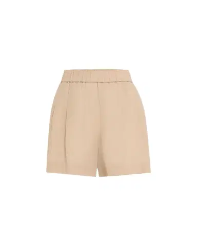 Brunello Cucinelli Pull-Up Cotton Gauze Shorts | Thumbnail 1