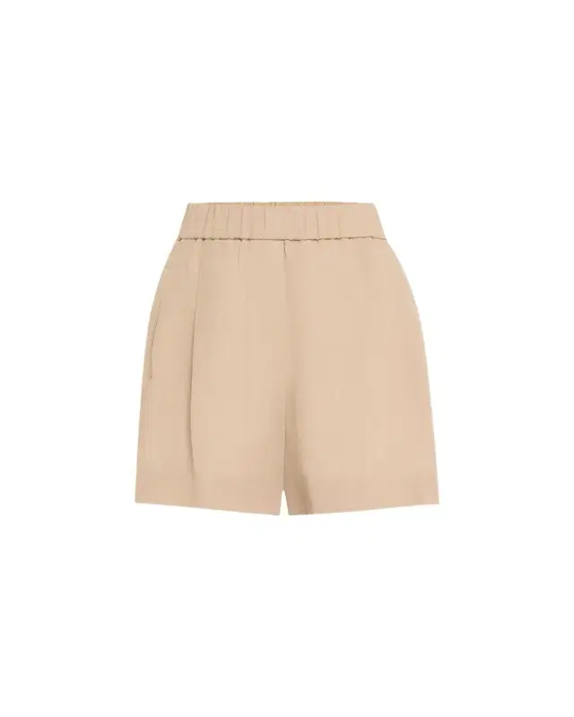 Brunello Cucinelli Pull-Up Cotton Gauze Shorts