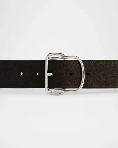 Toteme Swirl Suede Belt | Thumbnail 9