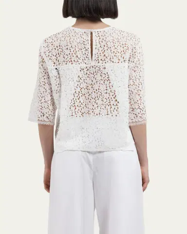 MARIA MCMANUS Lace Short Sleeve T-Shirt | Thumbnail 3 MARIA MCMANUS Lace Short Sleeve T-Shirt | Thumbnail 3
