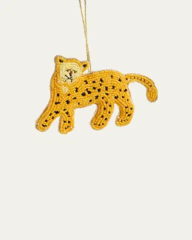 Sudha Pennathur Cheetah Christmas Ornament | Thumbnail 2