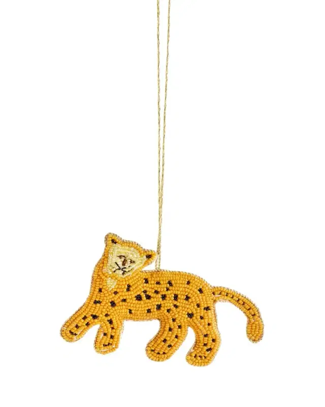 Cheetah Christmas Ornament