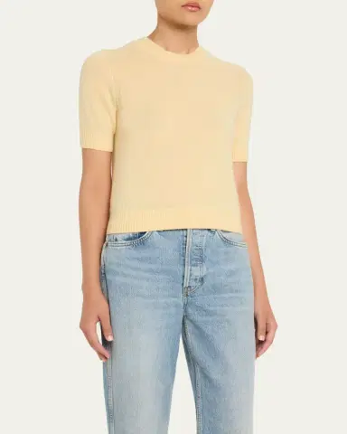 Guest in Residence Cashmere Sweater Tee | Thumbnail 8