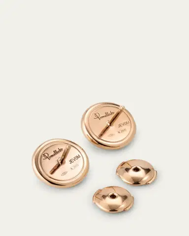 Pomellato Pom Pom Dot 18K Rose Gold Diamond Button Earrings | Thumbnail 4 Pomellato Pom Pom Dot 18K Rose Gold Diamond Button Earrings | Thumbnail 4