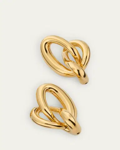 Oscar de la Renta Twisted Knot Stud Earrings | Thumbnail 2