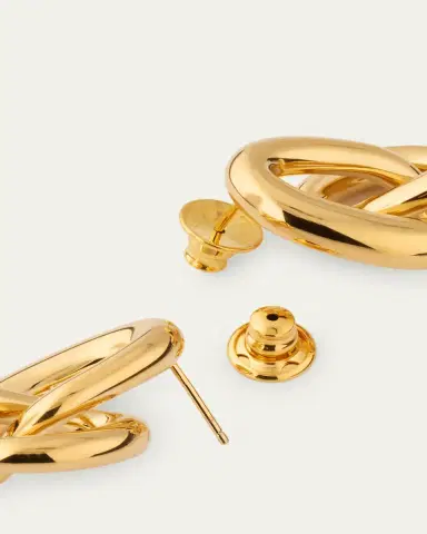 Oscar de la Renta Twisted Knot Stud Earrings | Thumbnail 4