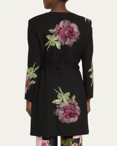 Libertine American Beauty Belted Collarless Coat | Thumbnail 3