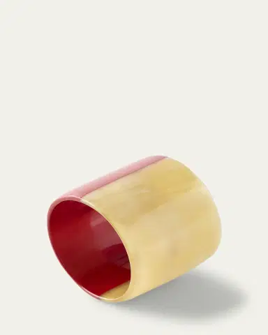 Von Gern Home Horn & Red Lacquer Napkin Ring | Thumbnail 2