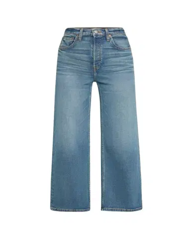 RE/DONE High Rise Wide-Leg Cropped Jeans | Thumbnail 1