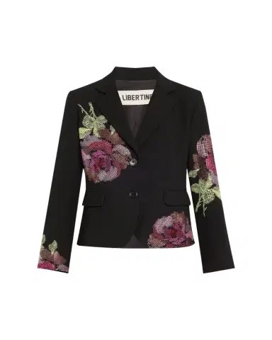 Libertine American Beauty Printed Short Wool Blazer | Thumbnail 1