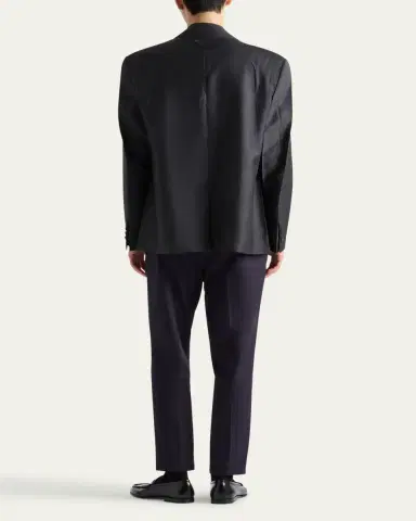 Prada Men's Pleated Twill Pants | Thumbnail 4