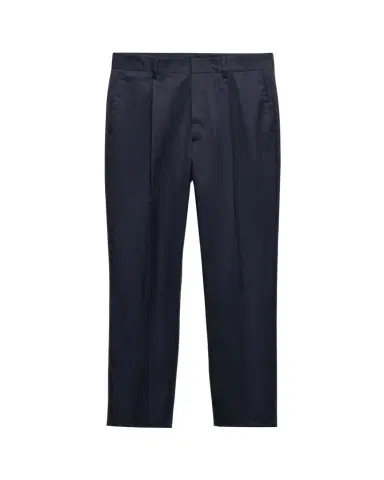Prada Men's Pleated Twill Pants | Thumbnail 1