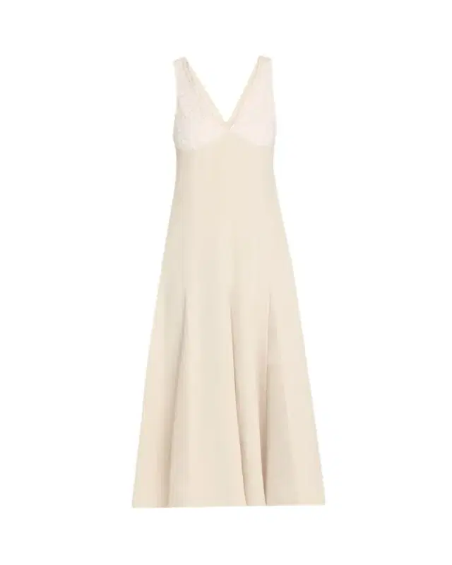 MARIA MCMANUS V-Neck Lace Godet Dress